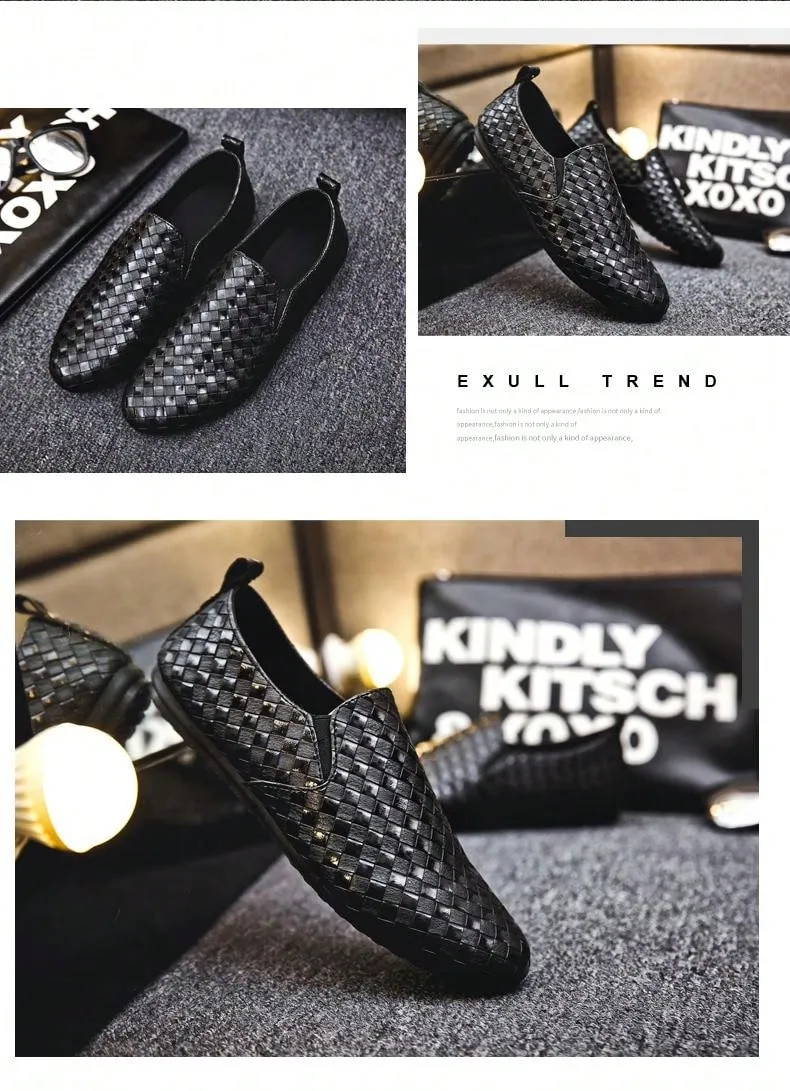 Men's Black Leather Slip-On Loafers, Casual Flat Shoes, Dress Shoes (Please Order 1 Size Up) Asics Gel-craze Tr 4 Cross-trainer Shoe