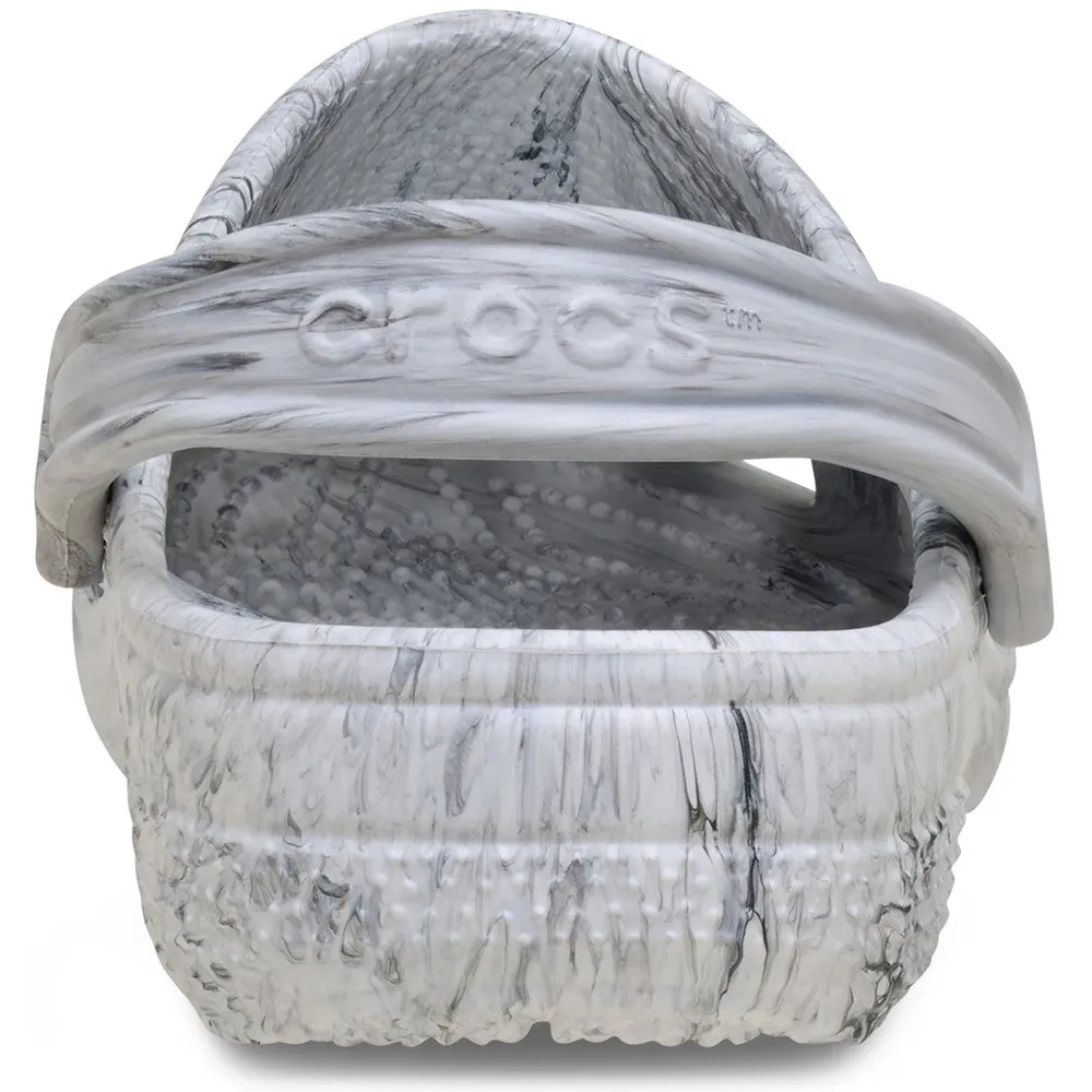 Crocs Unisex Classic Marbled Clog Travel Shoes Comfort Sun-Ready