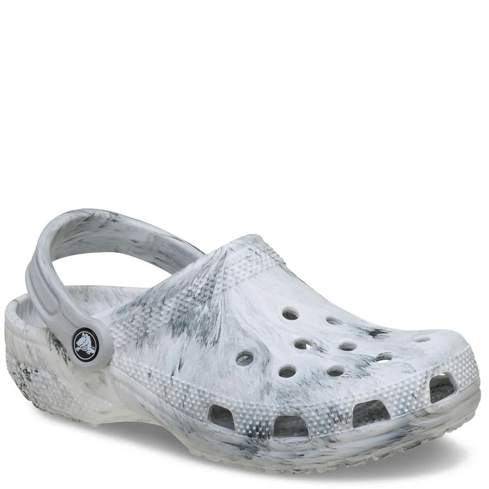 Winter Warm Crocs Unisex Classic Marbled Clog