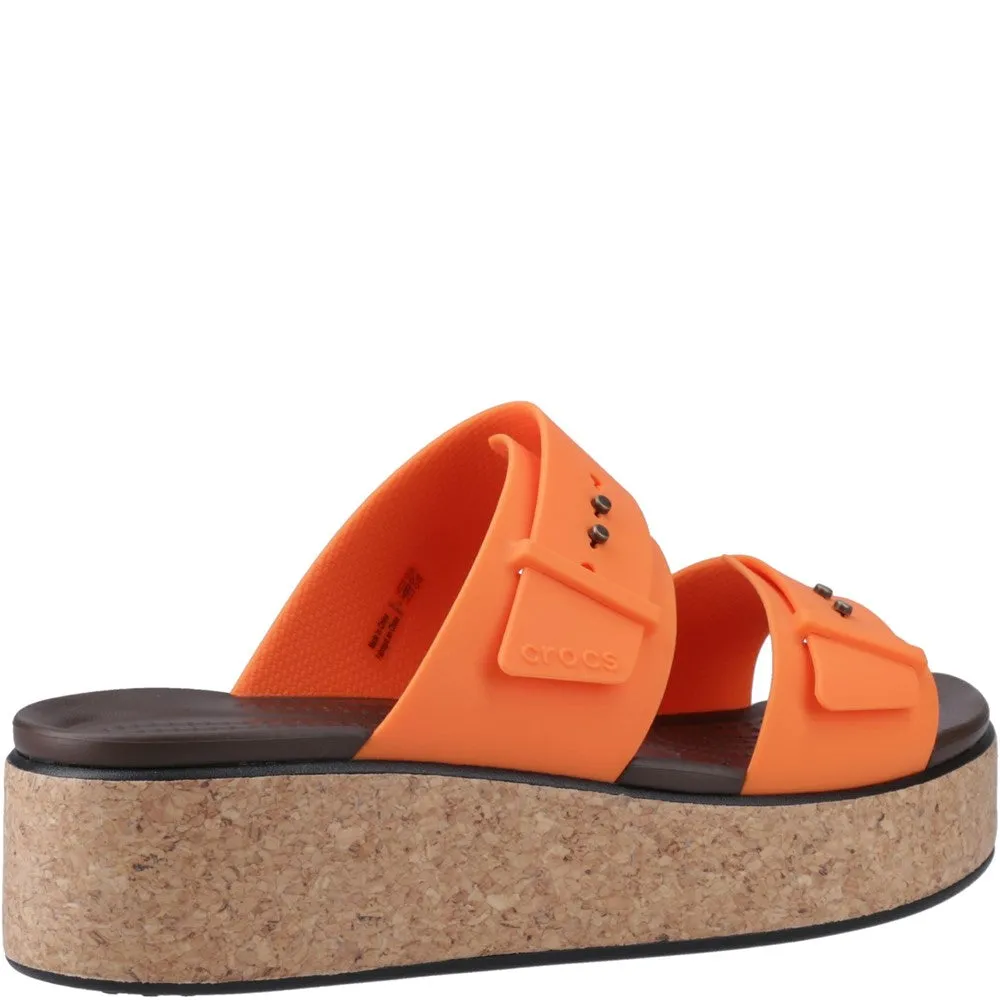 Step Friendly Crocs Brooklyn Buckle Low Wedge
