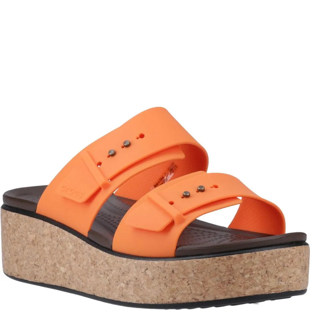 Crocs Brooklyn Buckle Low Wedge Stylish Sandals for Men