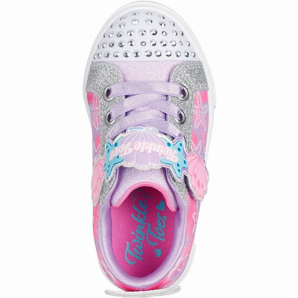 Skechers Twinkle Sparks Underwater Magic Trainer Comfy Fit