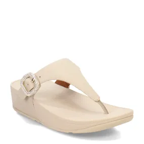 Quick Foot Comfort Women's FitFlop, Lulu Crystal Buckle Thong Sandal