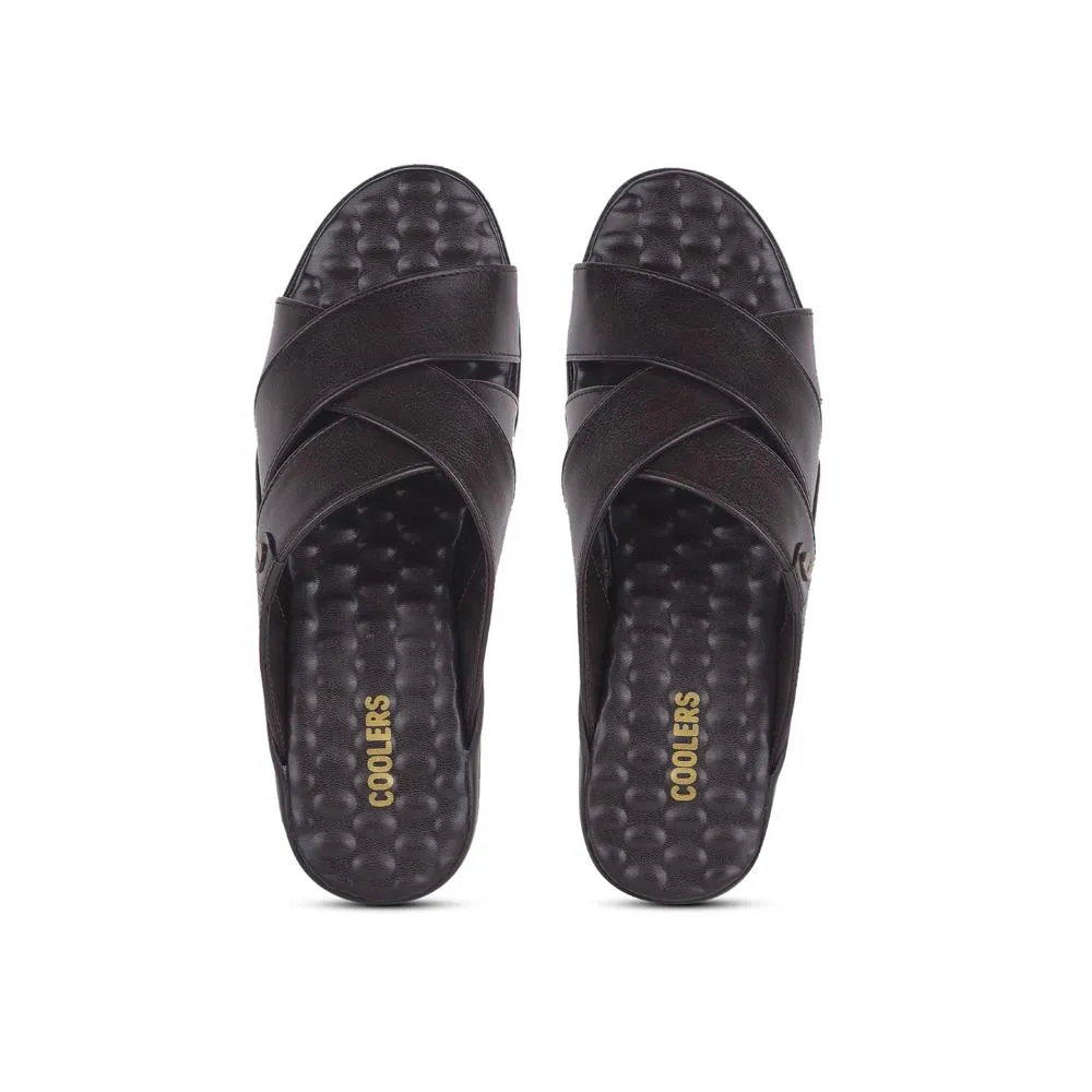 Coolers By Liberty Mens 7123-901 Brown Casual Slippers Happy Feet Slippers Coupon Code