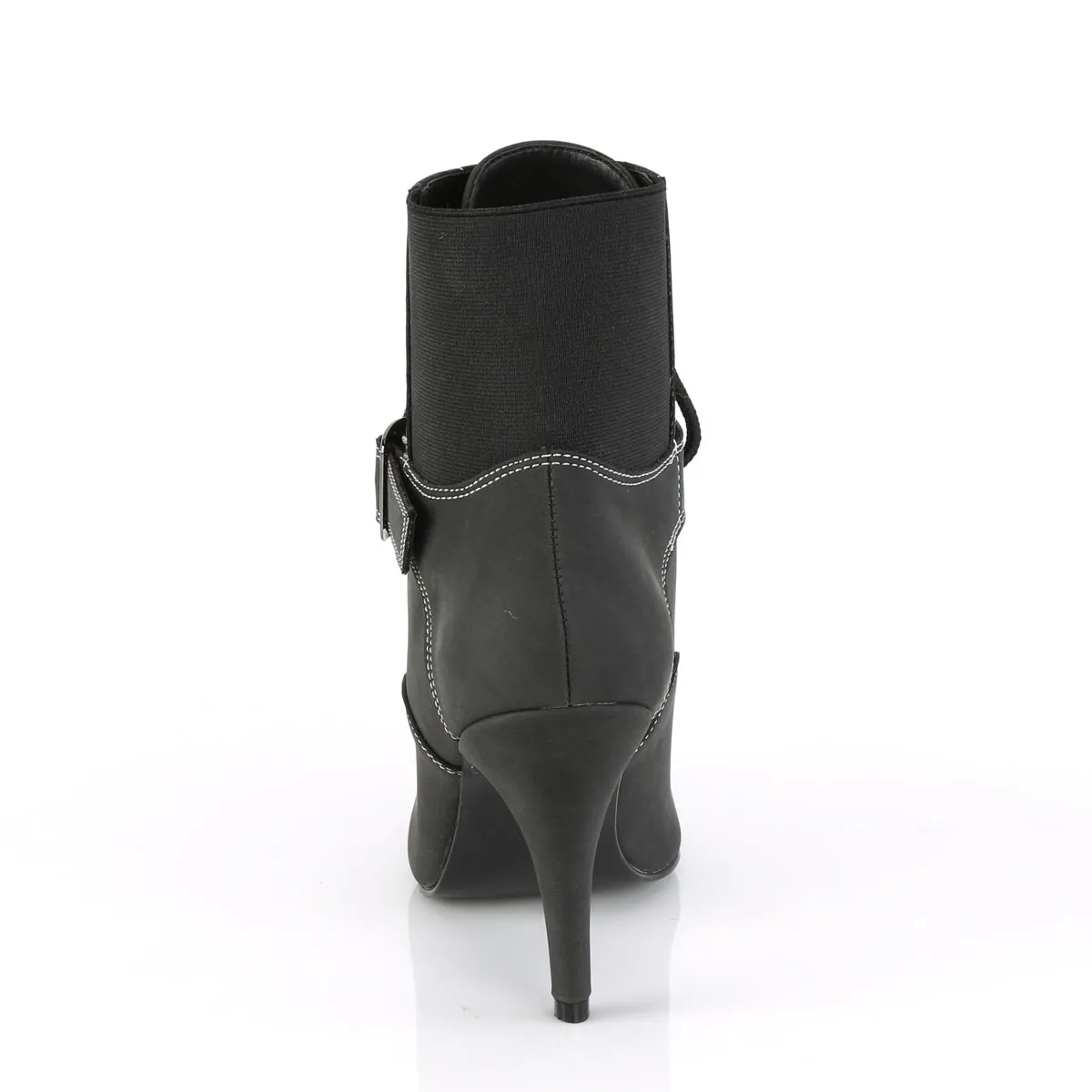 4 Inch Heel DREAM-1022 Black Nubuck Work Boots For Rain