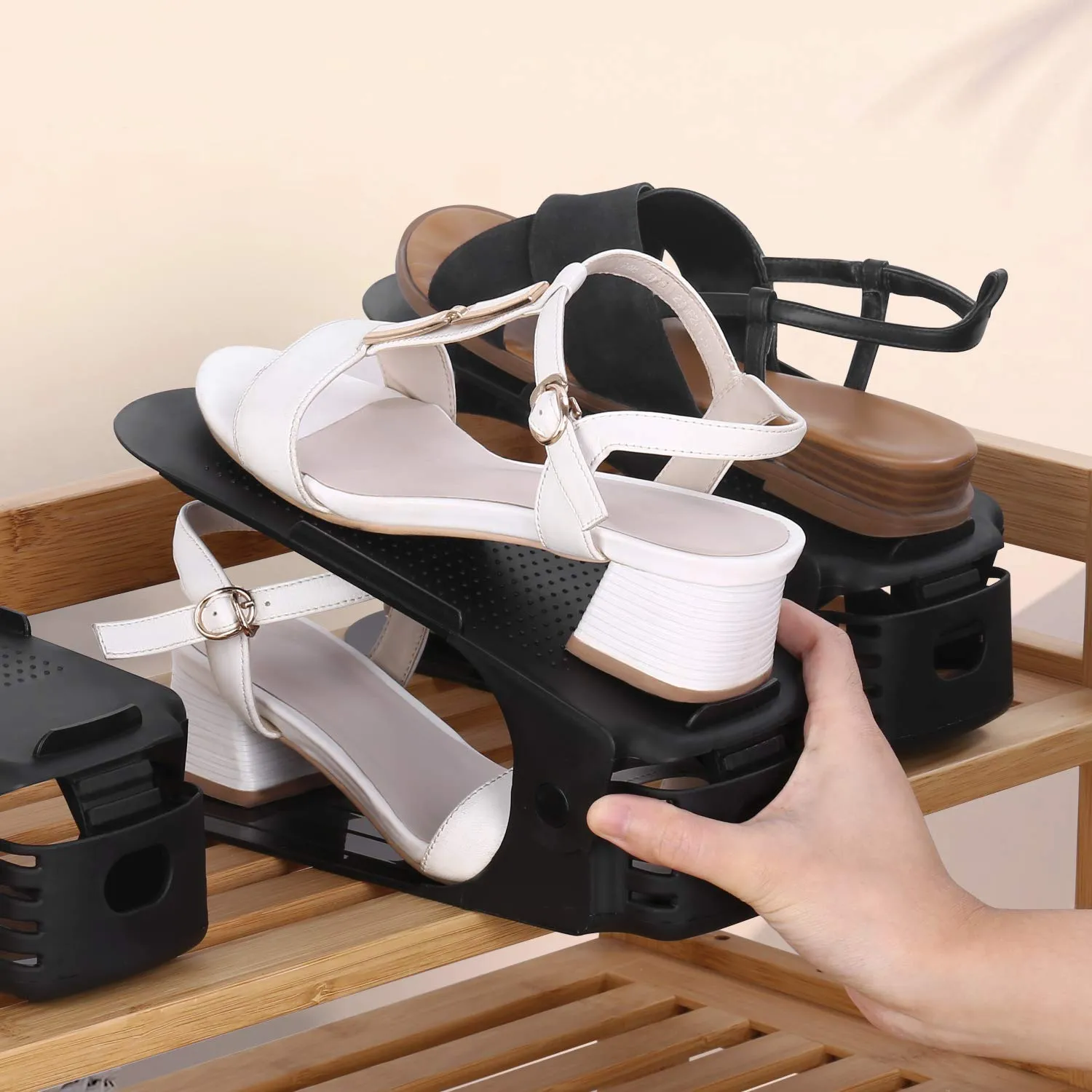 Asic Shoes Near Me The Adjustable Shoe Rack Space Saver - Premium Quality (Multi Color)