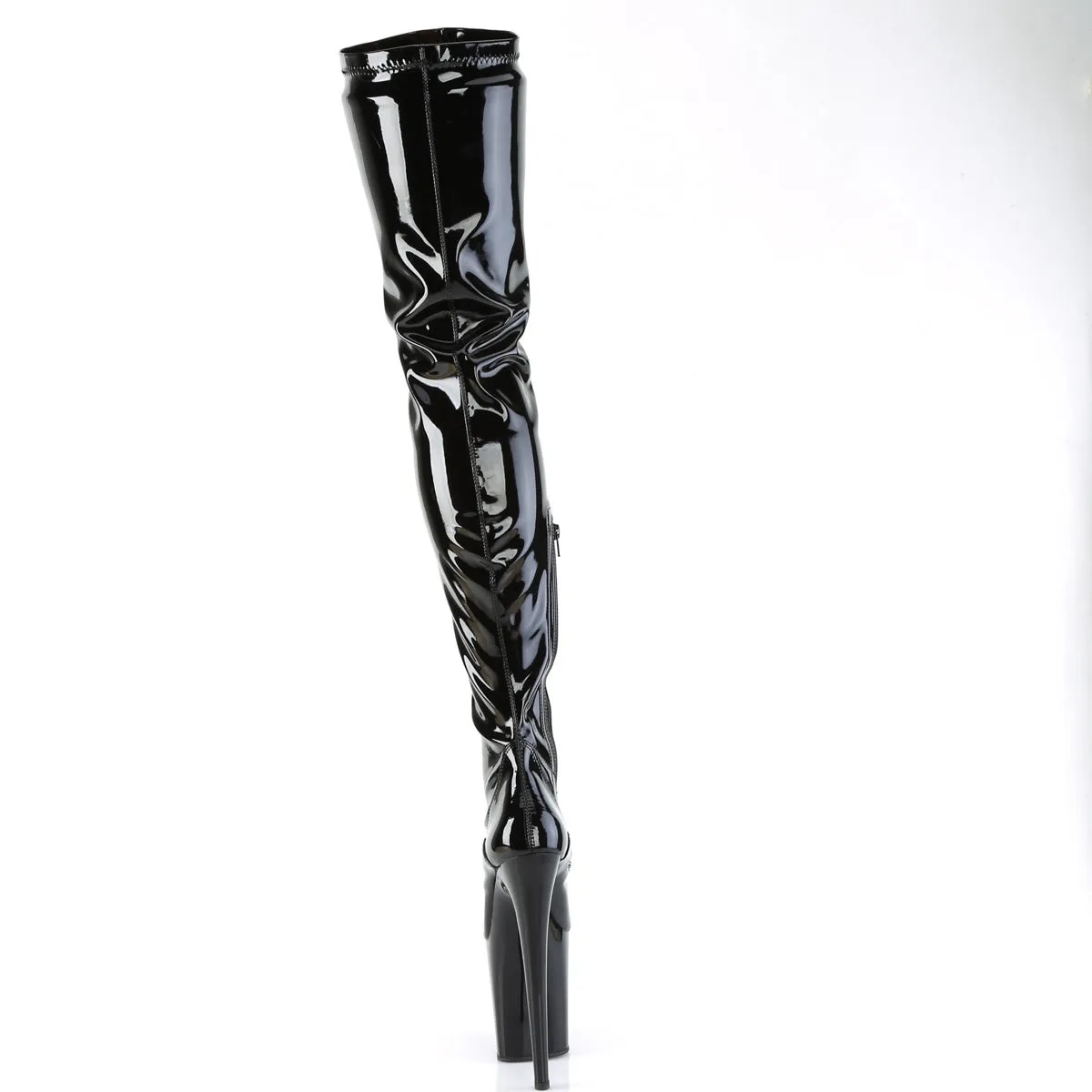 FLAMINGO-4000 Pleaser Black Patent Sexy Platform Shoes (Pole Dancing Heels) Asics Gel Nimbus Shoes For High Arches