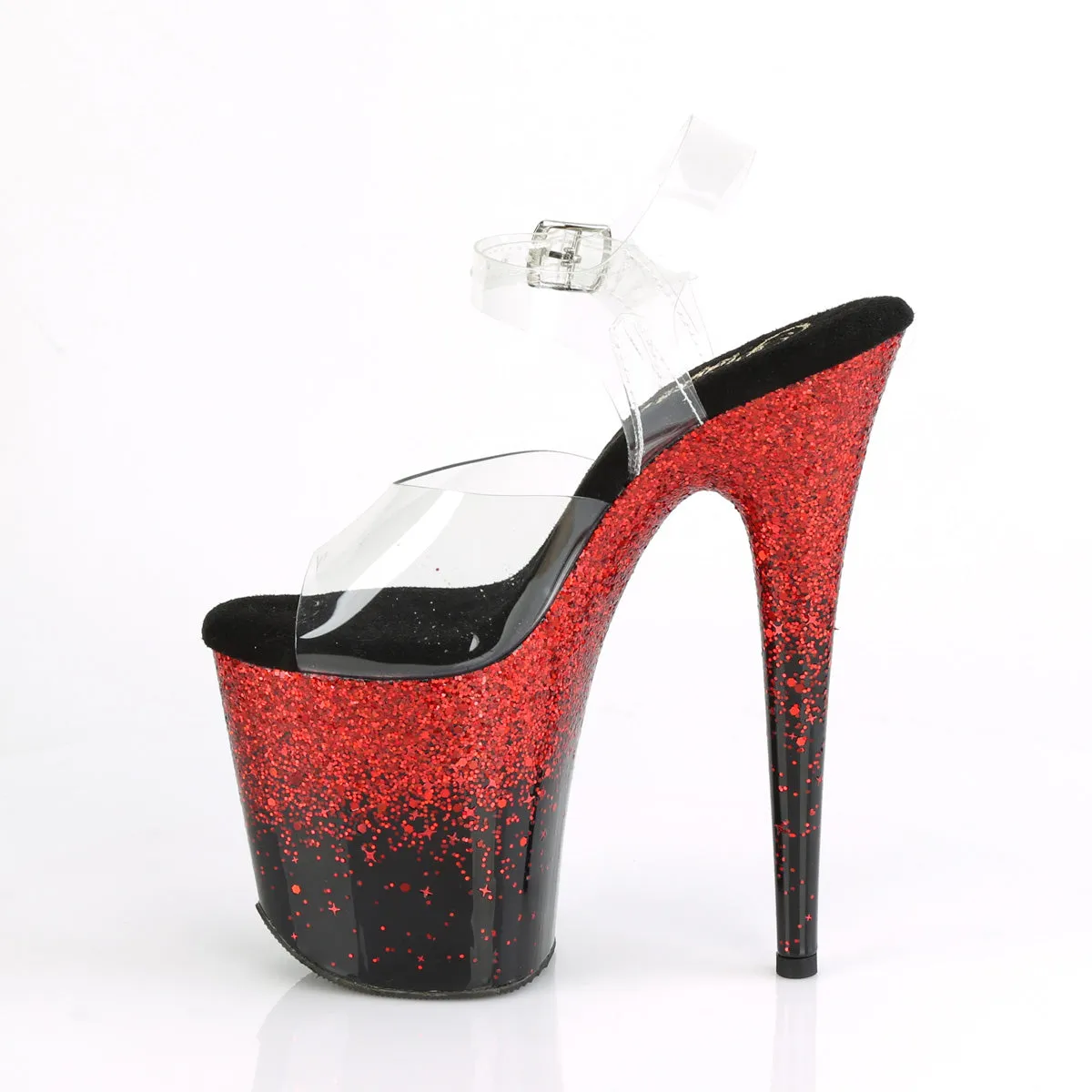 FLAMINGO-808SS Pleaser Clear/Black/Red Sexy Platform Shoes (Pole Dancing Heels) Shoes Asics Gel Nyc