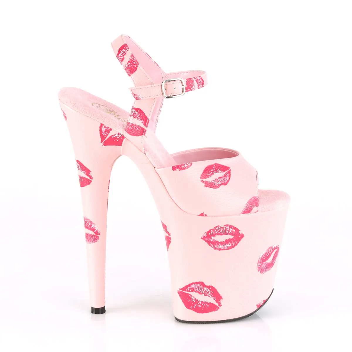FLAMINGO-809KISSES Pleaser Baby Pink Faux Leather Sexy Platform Shoes (Pole Dancing Heels) Otsutsuki Tiger Shoes Asics
