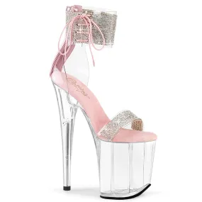 Asics Gt 2000 12 Running Shoe FLAMINGO-827RS Pleaser Clear/Baby Pink Sexy Platform Shoes (Pole Dancing Heels)
