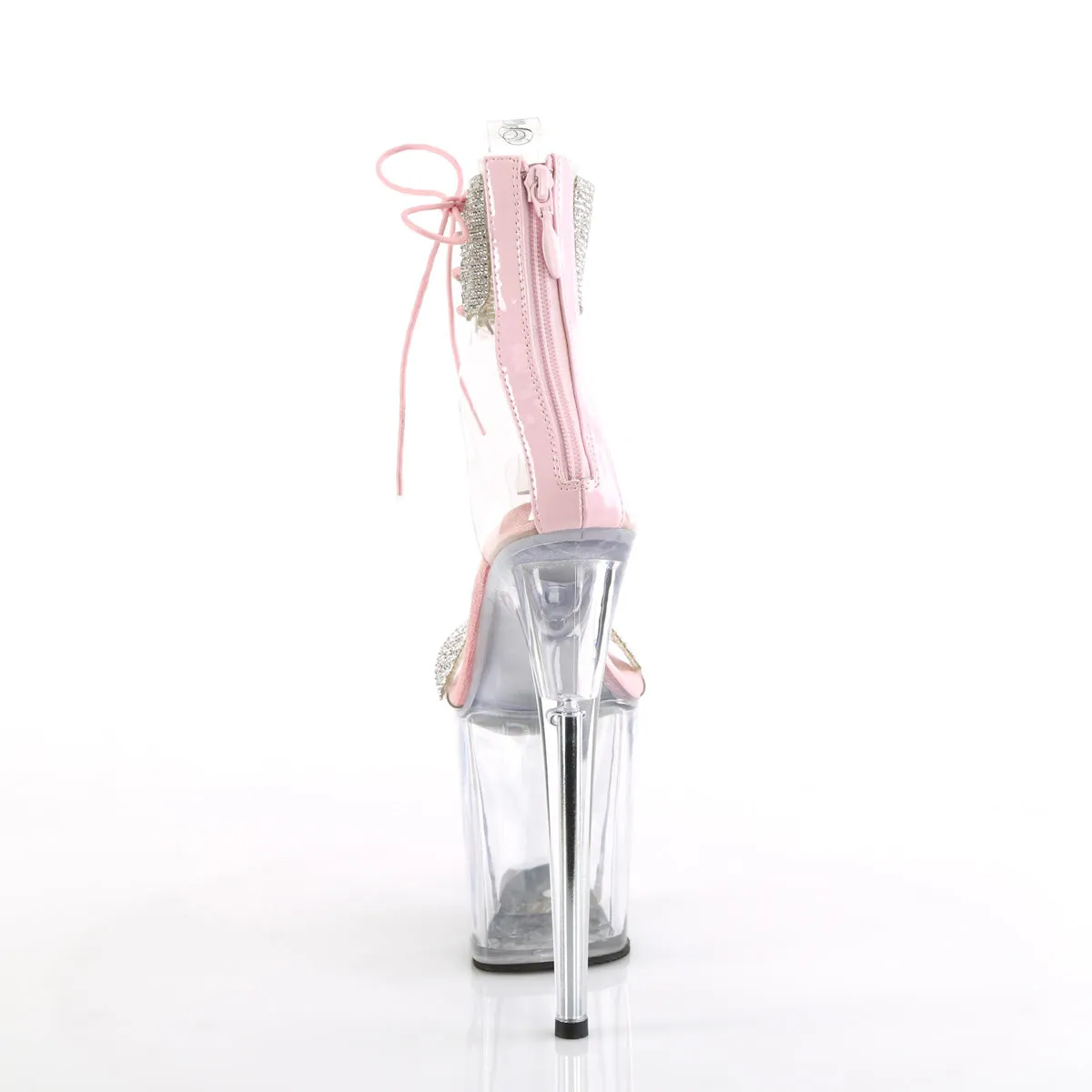 Asics Shoes Gt 2000 10 FLAMINGO-827RS Pleaser Clear/Baby Pink Sexy Platform Shoes (Pole Dancing Heels)