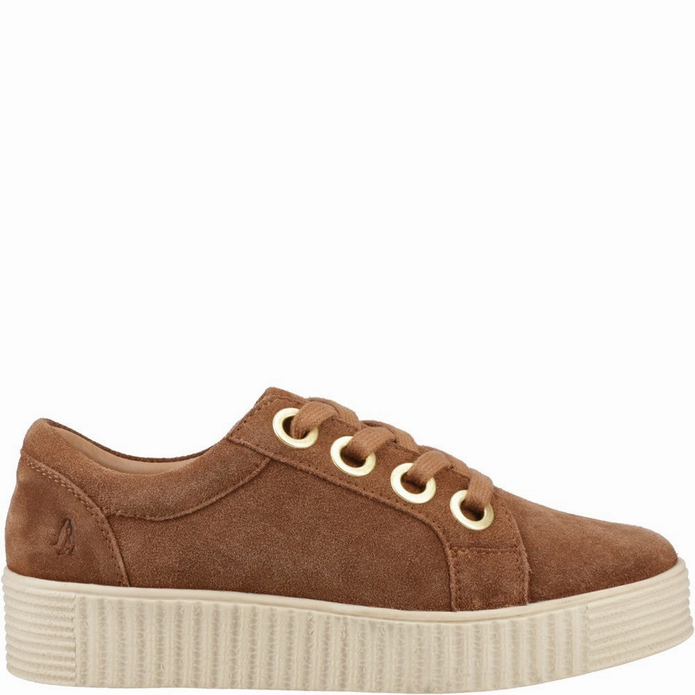 Hush Puppies Tamsin Suede Trainer no - tie running shoes warm - weather