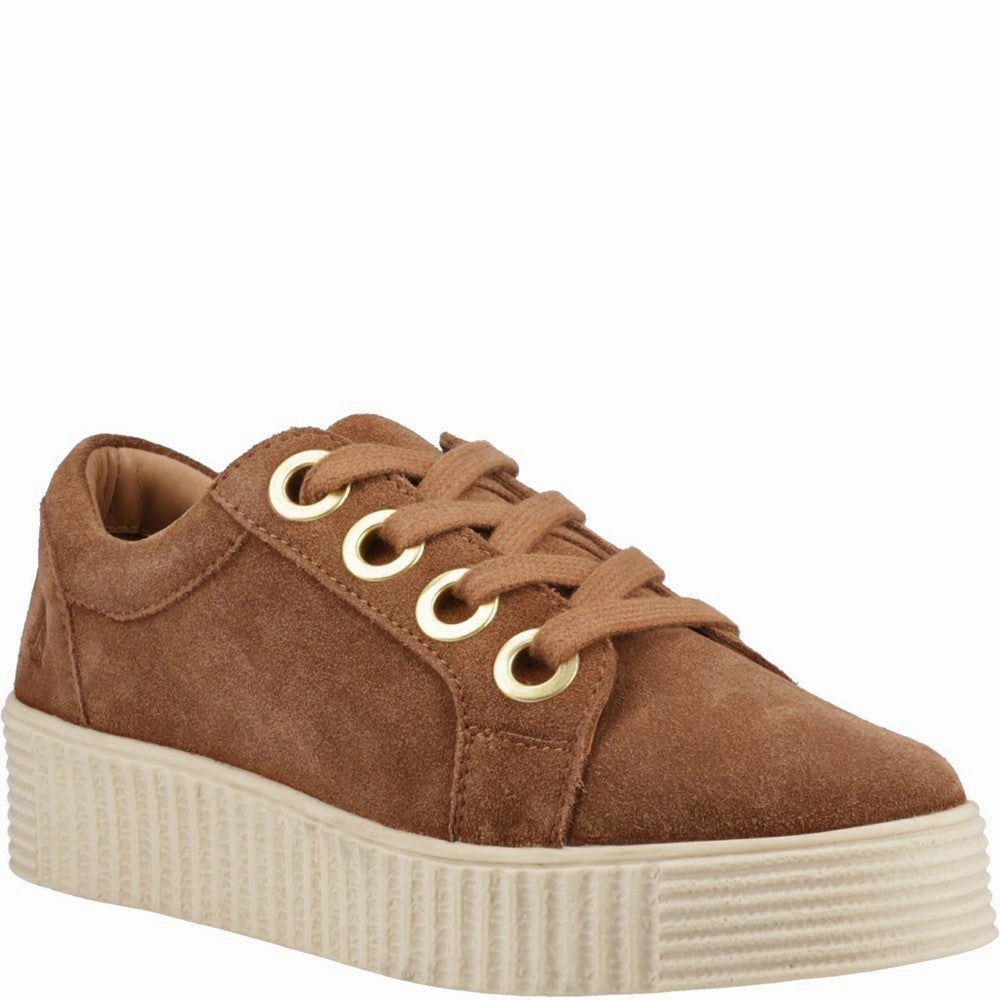 Hush Puppies Tamsin Suede Trainer female athlete shoes