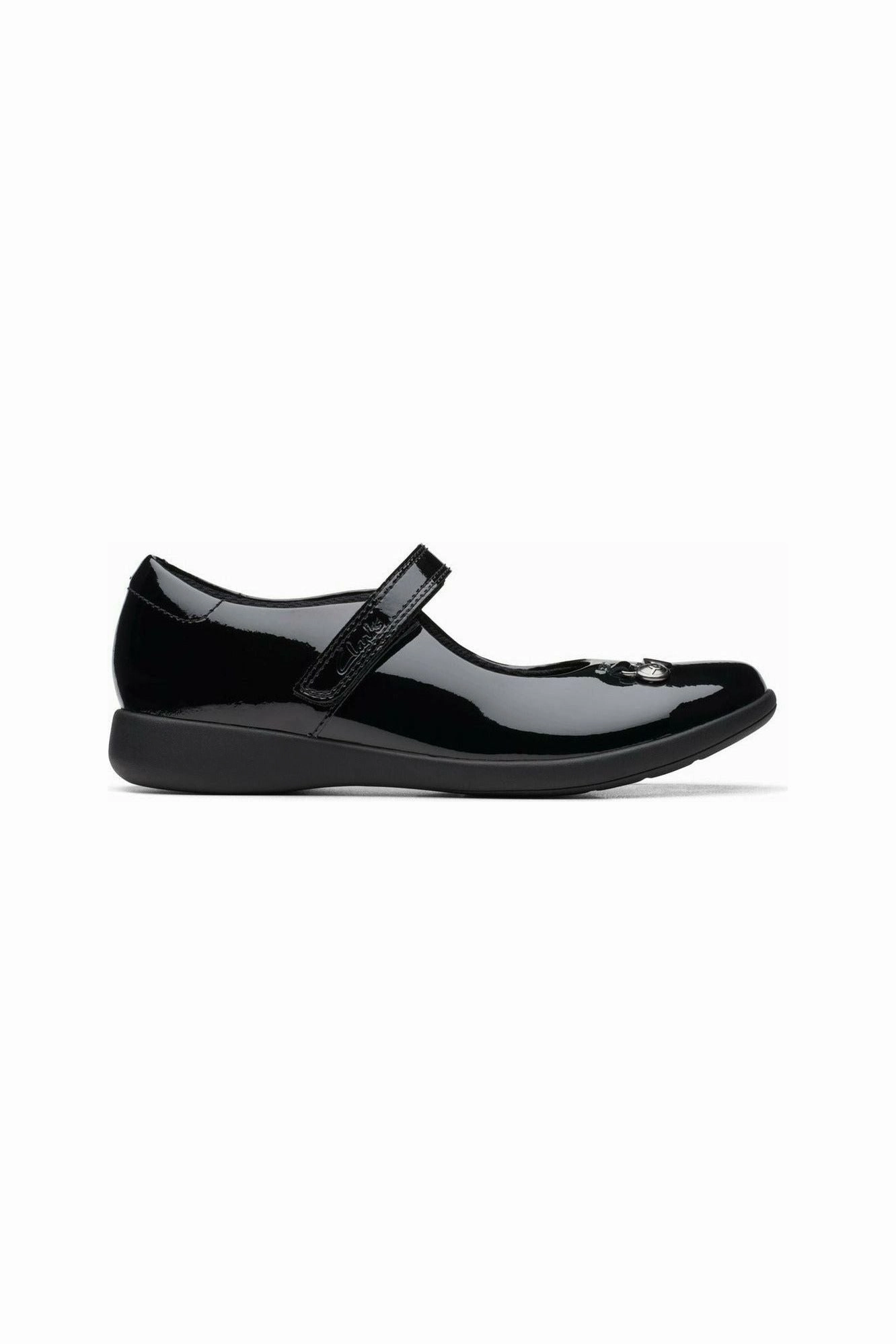 Light Step Design Heat resistant Clarks Etch Mist Older black patent