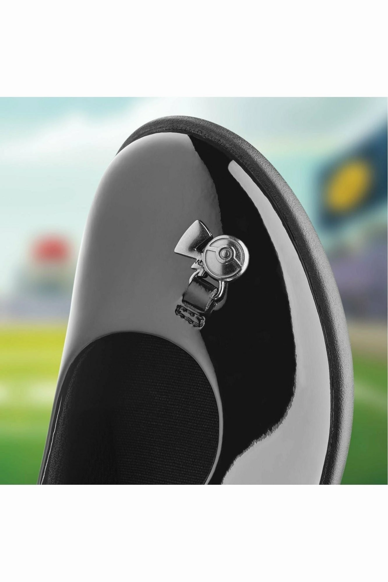 Clarks Etch Mist Older black patent Comfort Padding Book Glow