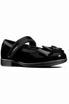 Slip-On Style Shoes Clarks Scala Tap Toddler black patent