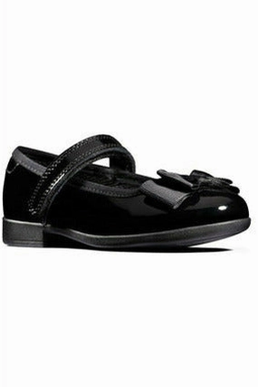 Slip-On Style Shoes Clarks Scala Tap Toddler black patent