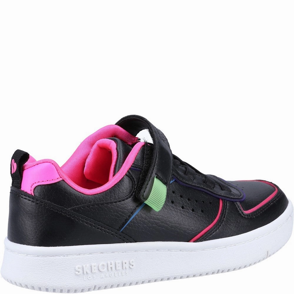 Skechers Court Squad Color Remix Trainers Buckle Detail