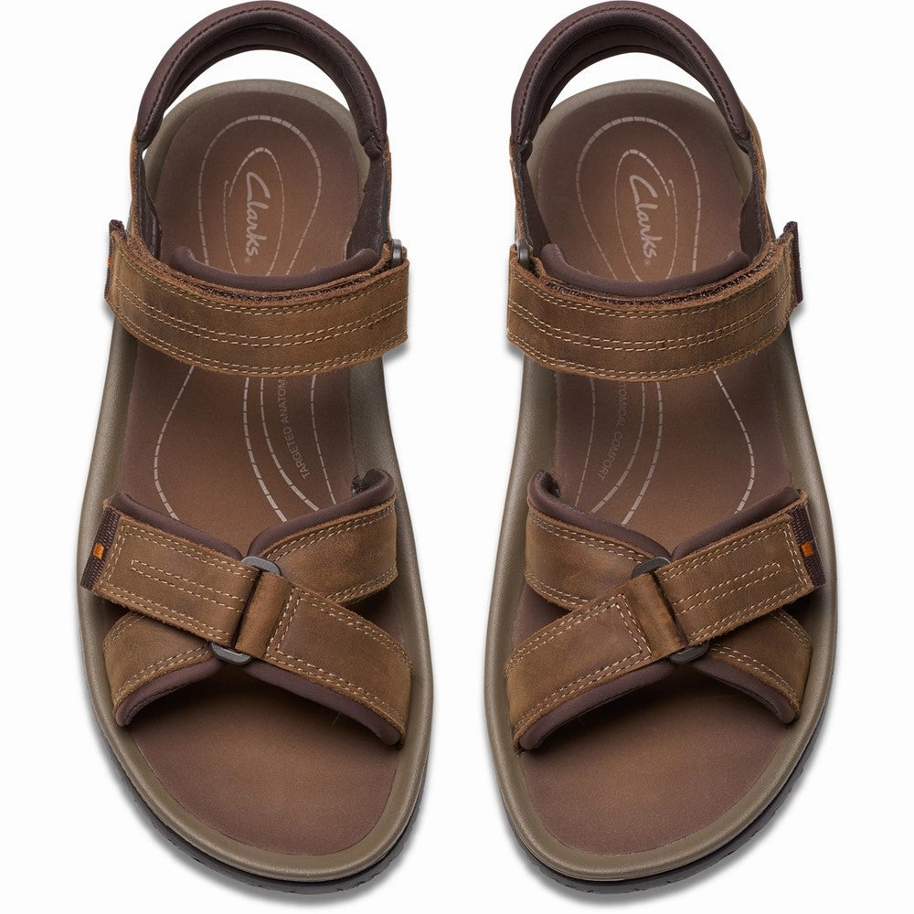 Comfortable Fit Socks Catch Step Clarks Wesley Shore Sandals