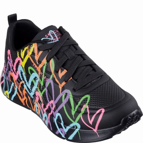 Quick   Dry Skechers Uno Lite Heart Of Hearts Trainers