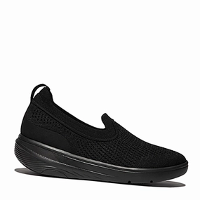 Women's FitFlop, SUPER-Q Knit Slip-On Sneaker Moonlight Run machine - washable shoes