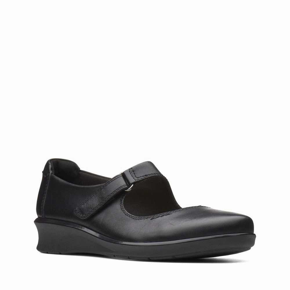 Long Stroll Supportive Design Clarks Hope Henley Riptape Shoes