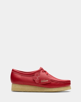 Wave Hike Wallabee. (w) Red Leather
