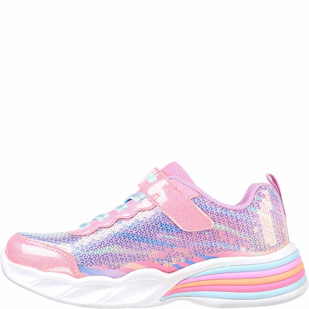 Skechers Sweetheart Lights Lets Shine Trainers Fit for All Lasting Comfort