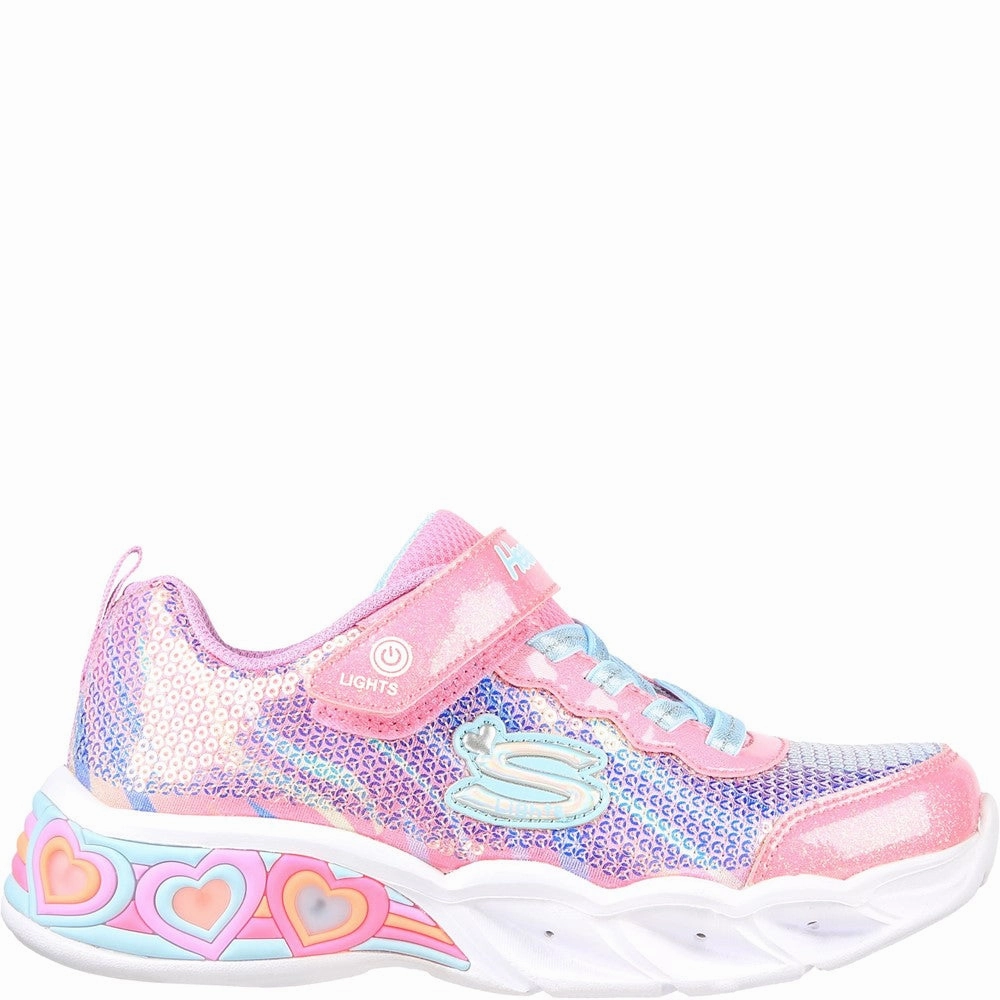 Skechers Sweetheart Lights Lets Shine Trainers Feet Support