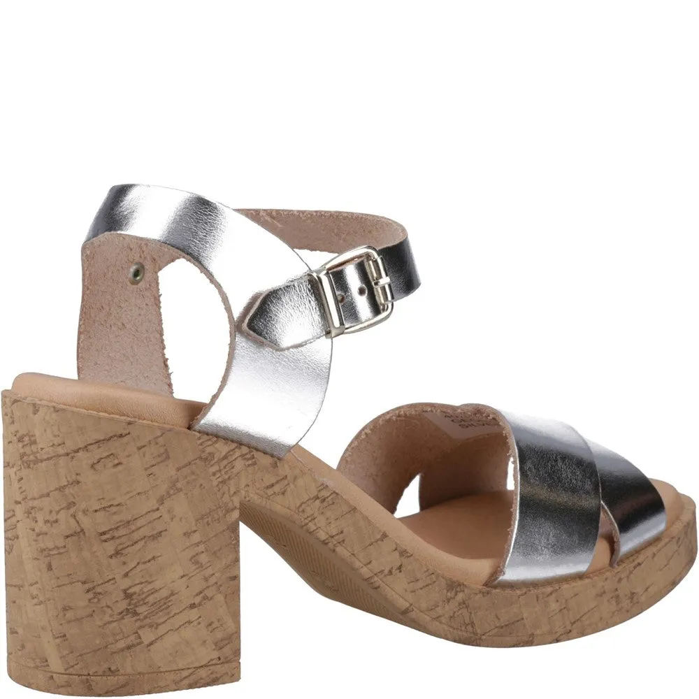 Color Mix Hush Puppies Georgia Cork Sandals
