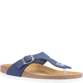 Hush Puppies Kayla Sandal Block Heel Sleek Flats