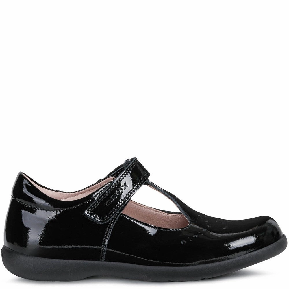 Geox Naimara T-Bar Infant School Shoes Sea Aqua