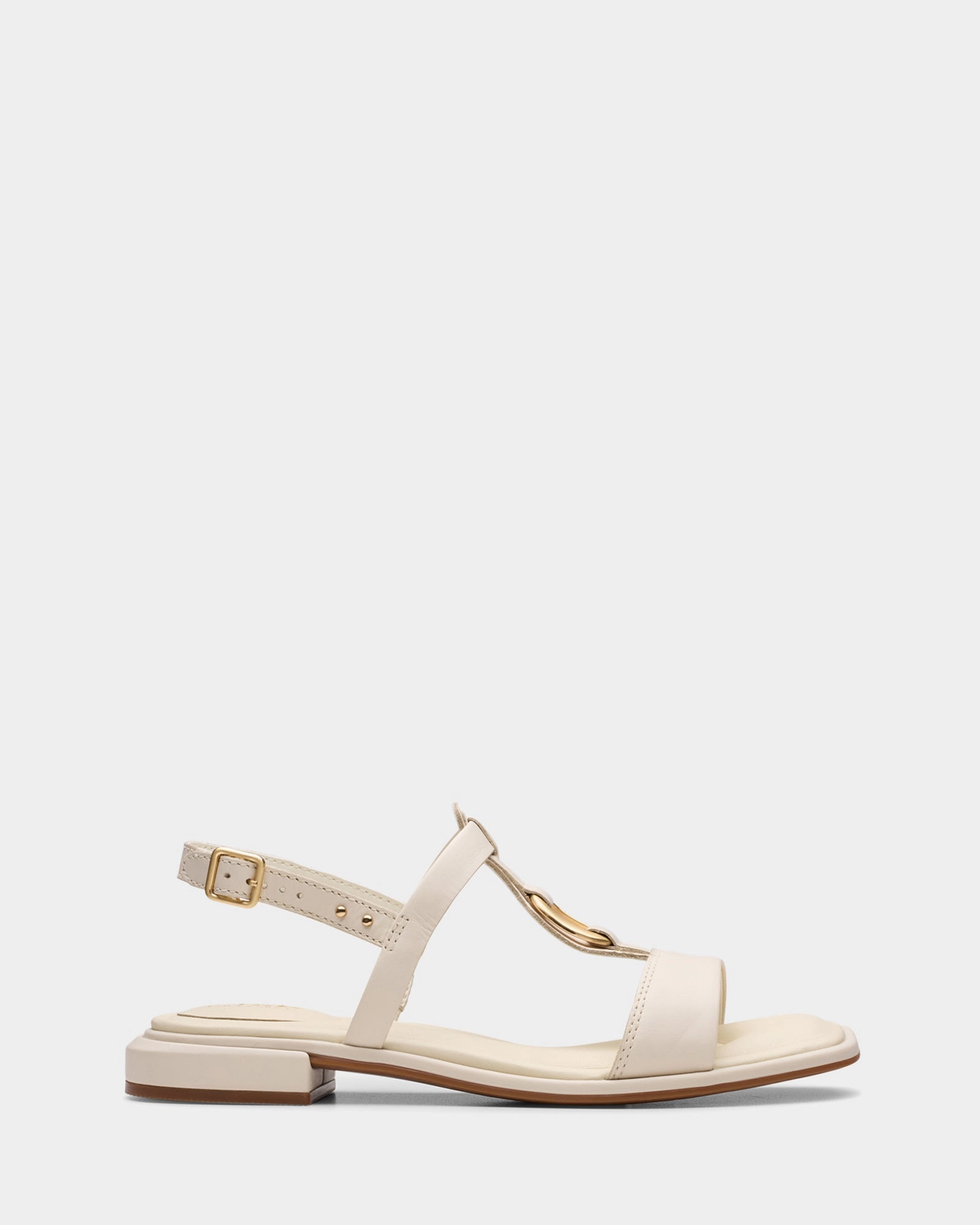 PU Sole Sweat   wicking Ariany Sling Cream Leather