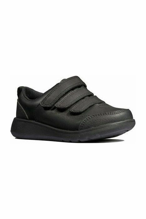 Sport Mode Embroider Edge Clarks Scape Sky Kid black leather