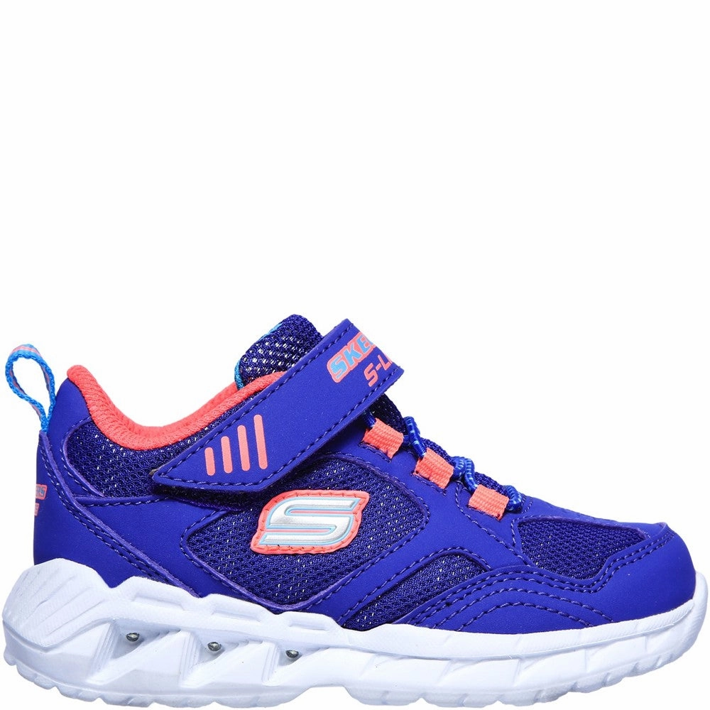 Soft Padding Skechers S Lights Magna-Lights Expert Level Touch Fastening Trainer