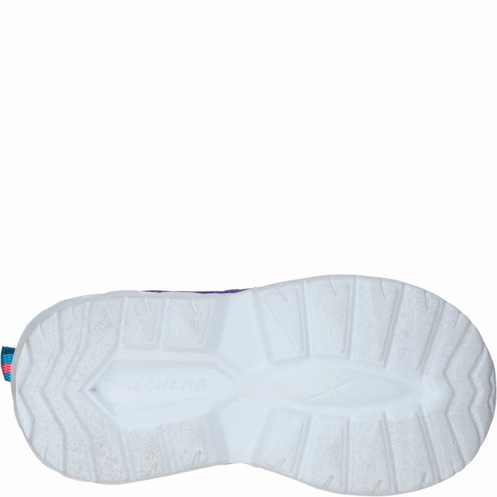 Skechers S Lights Magna-Lights Expert Level Touch Fastening Trainer Flexible   outsole