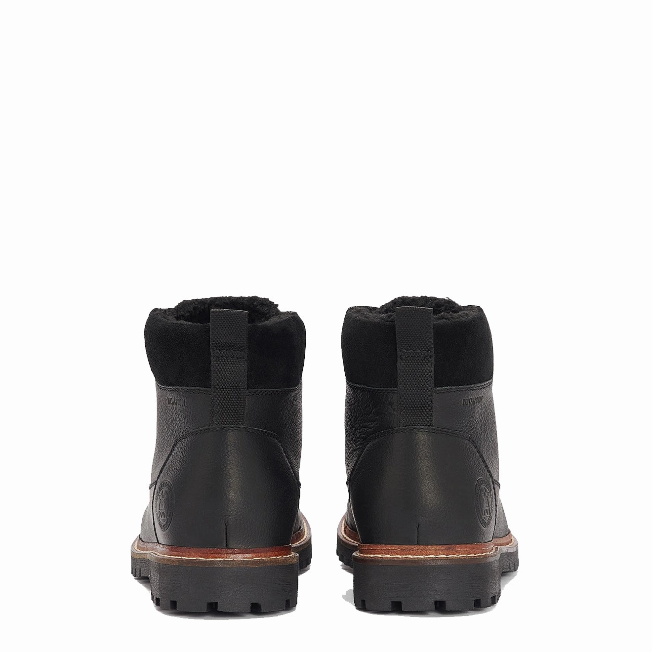 Barbour Storr Boots Black Long Hike Ready Use