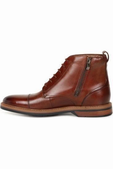 Clarks Aldwin Cap boot in Mid Tan Work Wear Shopping Mood