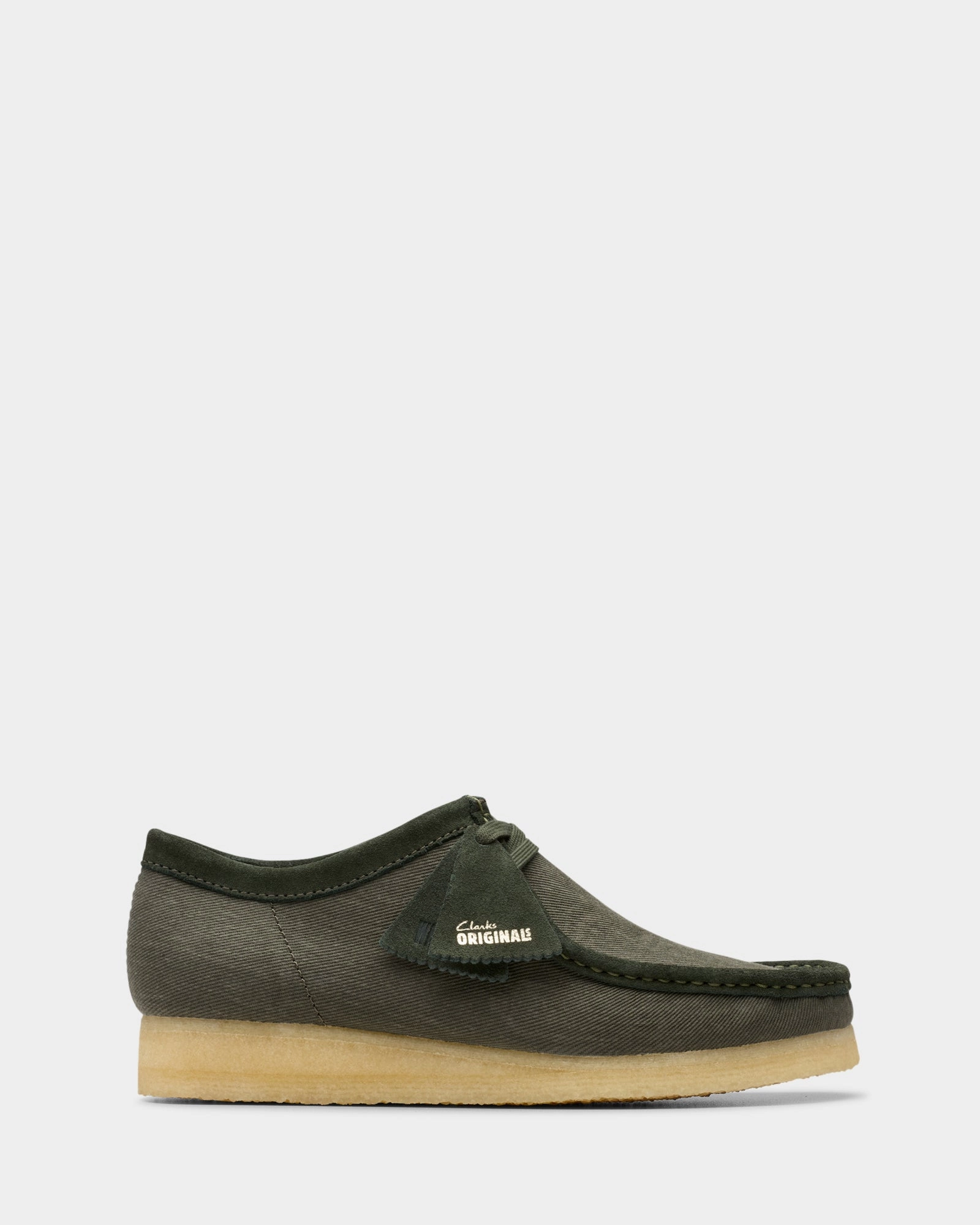 Wallabee (m) Forest Green Canvas Run Light Breathable Canvas