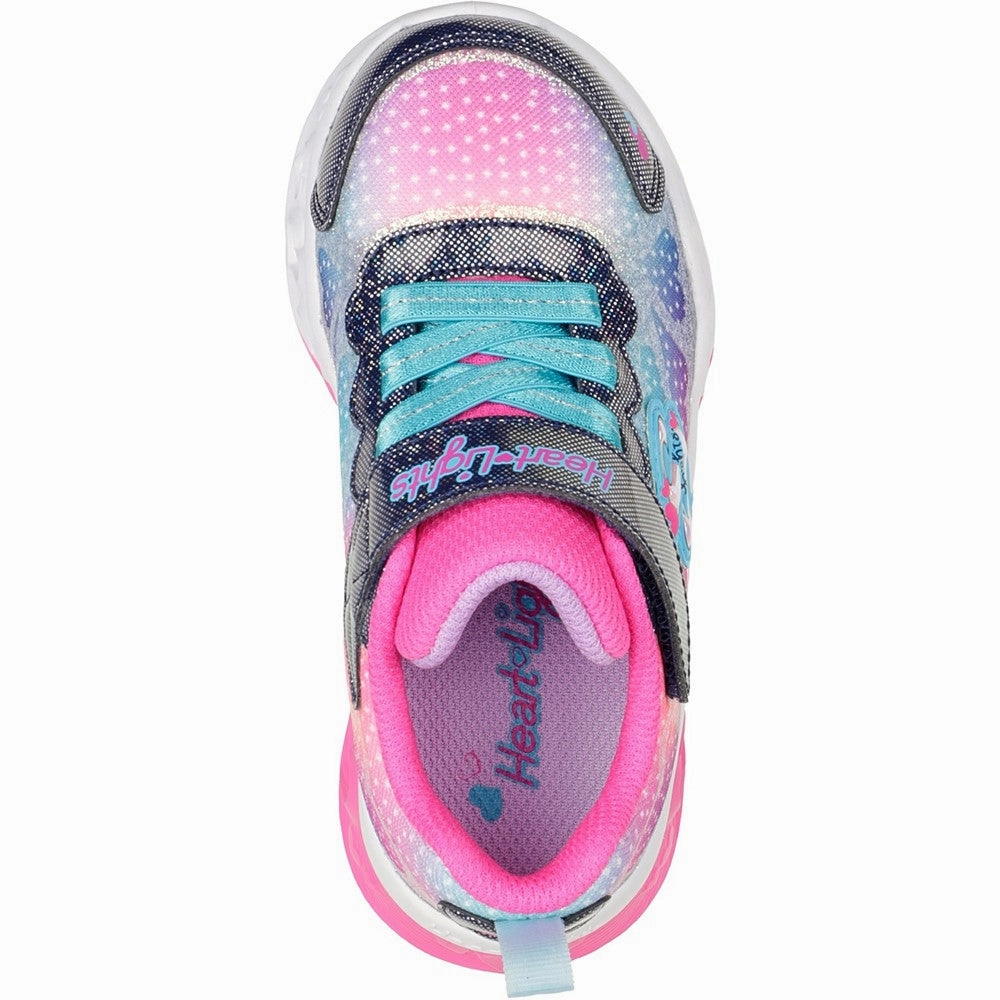 Lean Build Skechers Flutter Heart Lights Simply Love Trainers