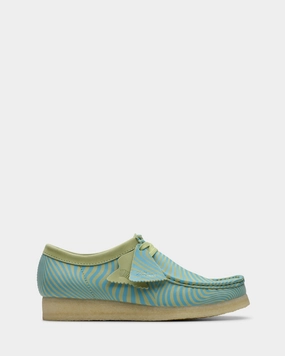 Wallabee (M) Blue/Lime Print Bold colors Friend Hike