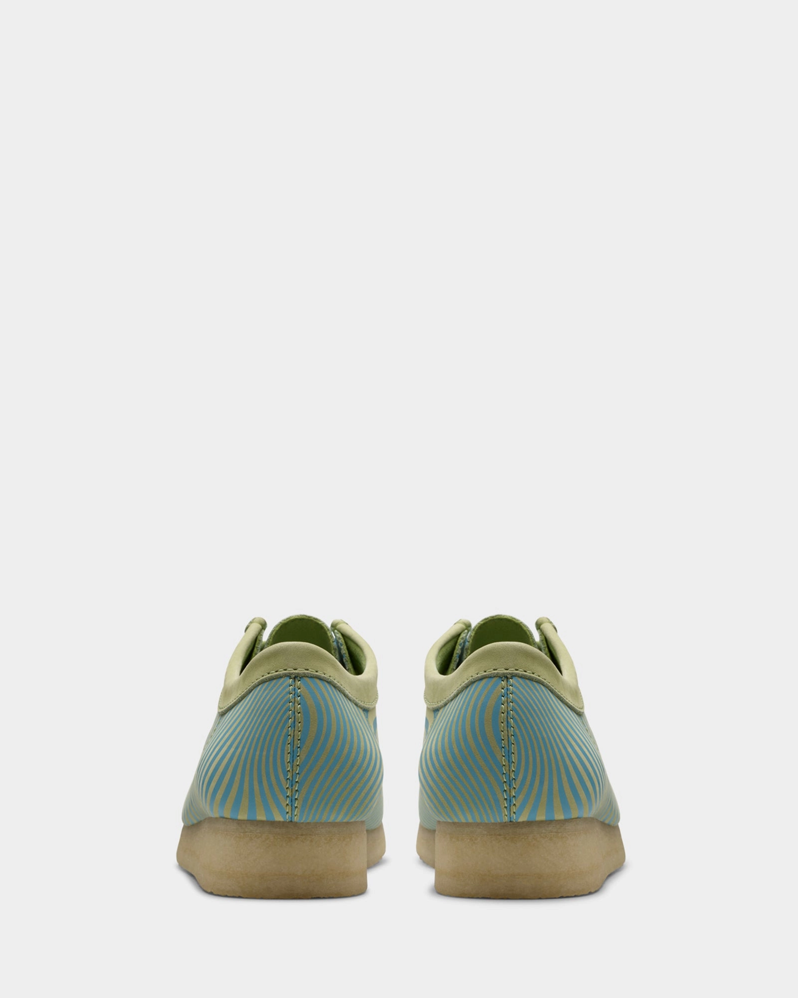 Shop Quick Wallabee (M) Blue/Lime Print