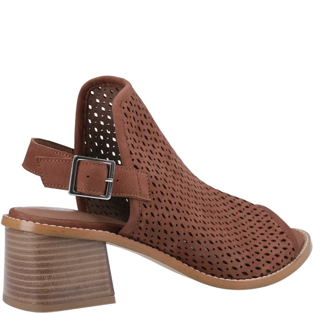 Universal Look Snake Skin Hush Puppies Louise Heeled Sandal