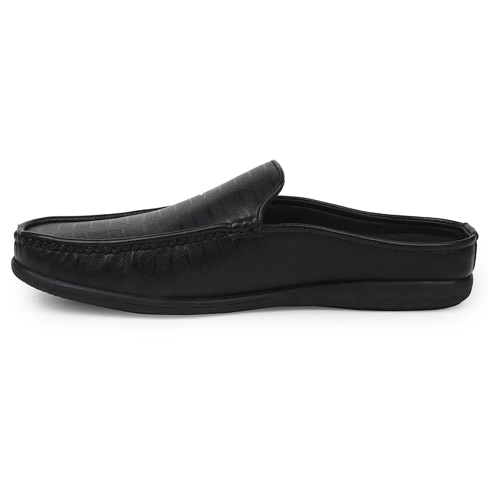 Fortune Black Casual Loafers For Mens VSL-6 By Liberty Patent Penny Loafers