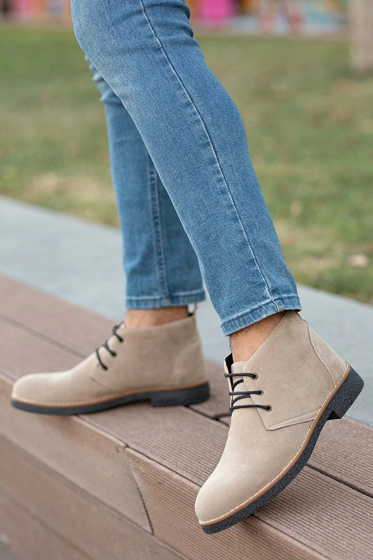 Freemax Men's Papi Tied Winter Boots High Boots Block Heel