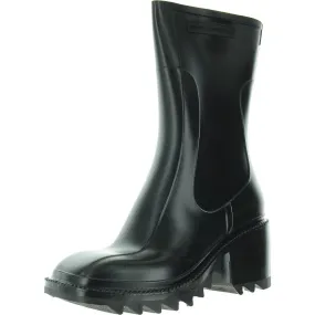 Collapsible Rain Boots French Connection Womens Block Heel  Rain Boots