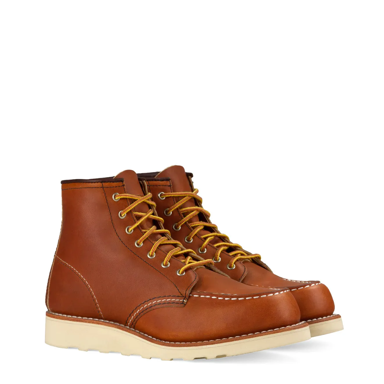 Red Wing Womens 6-inch Moc Toe Boot Oro Legacy Love Pair