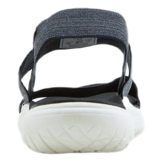 Soled Sock Slippers Asha Sandal Black