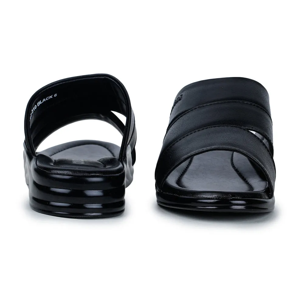 Snorlax Slippers Coolers Casual (Black) Slippers For Men 7123-310 By Liberty