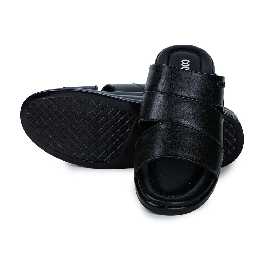 Pool Shoe Slides Coolers Casual (Black) Slippers For Men 7123-310 By Liberty
